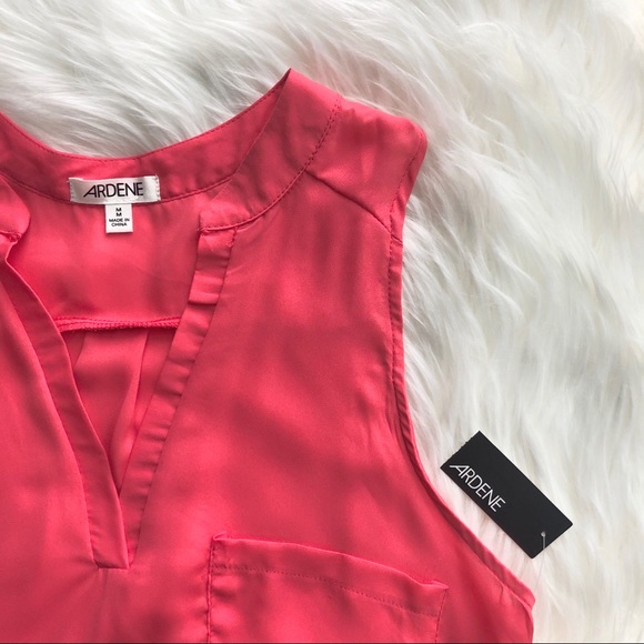 Ardene Tops - 3/$30 ARDENE bright coral sleeveless blouse NWT